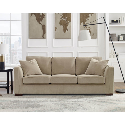 Canapé en tissu Hydeline Albert avec mousse à mémoire de forme et ressorts