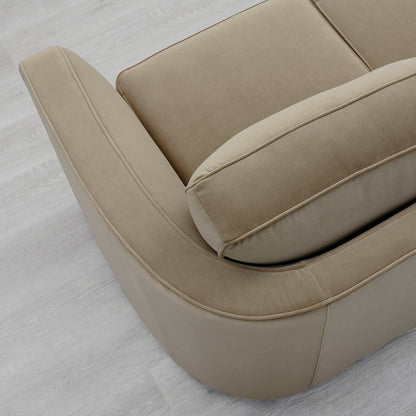 Canapé en tissu Hydeline Albert avec mousse à mémoire de forme et ressorts