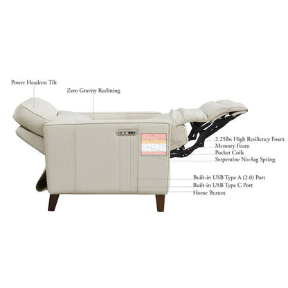 Fauteuil inclinable Hydeline Ashby Zero Gravity avec appui-tête électrique