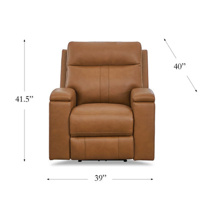 Fauteuil inclinable électrique Hydeline Venice Zero Gravity en cuir pleine fleur avec appui-tête et porte-gobelet