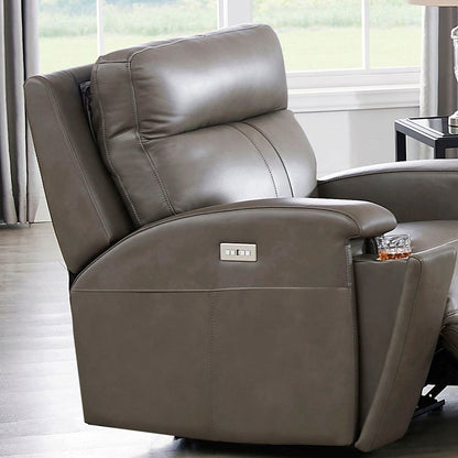 Fauteuil inclinable électrique Hydeline Venice Zero Gravity en cuir pleine fleur avec appui-tête et porte-gobelet