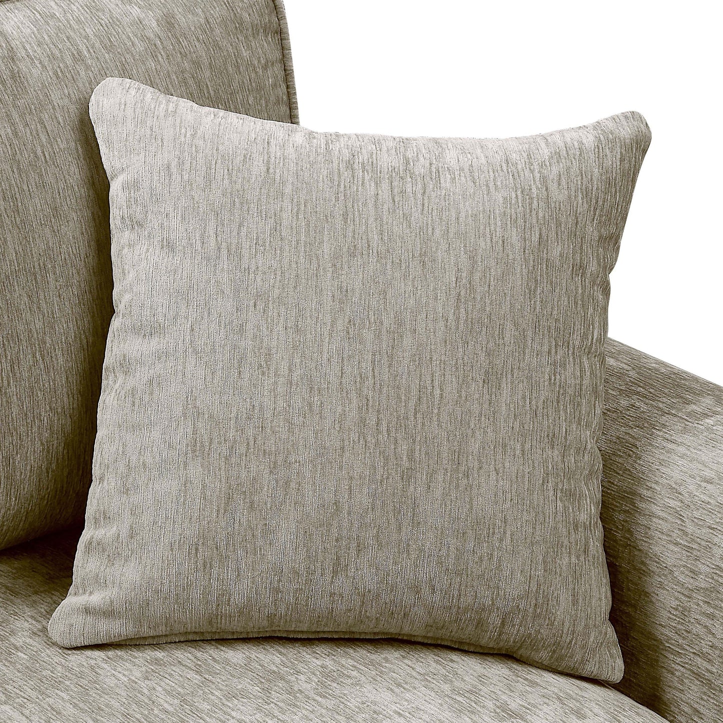 Canapé traditionnel Igny en chenille avec accoudoirs roulés et rembourré par Furniture of America