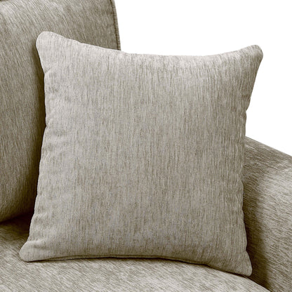 Canapé traditionnel Igny en chenille avec accoudoirs roulés et rembourré par Furniture of America