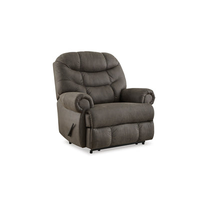 Fauteuil inclinable manuel mural Ikra Zero, capitonné, similicuir gris