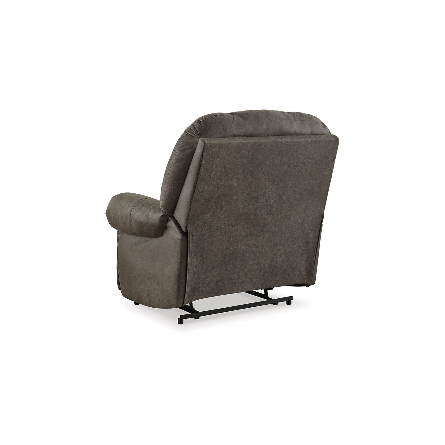 Fauteuil inclinable manuel mural Ikra Zero, capitonné, similicuir gris