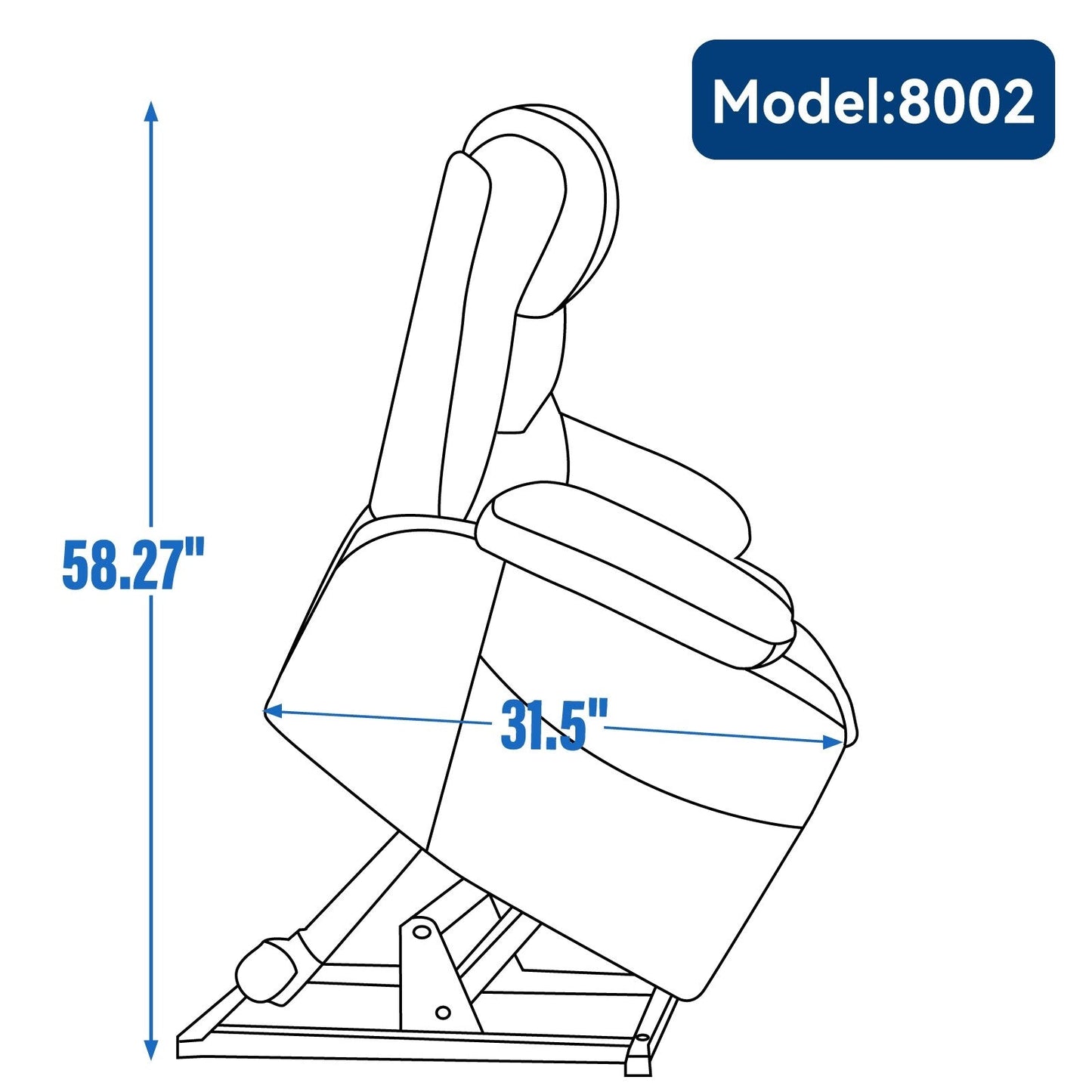 Fauteuil inclinable électrique à double moteur à position infinie, mécanisme de mouvement robuste avec porte-gobelets chauffants et de massage et poches latérales
