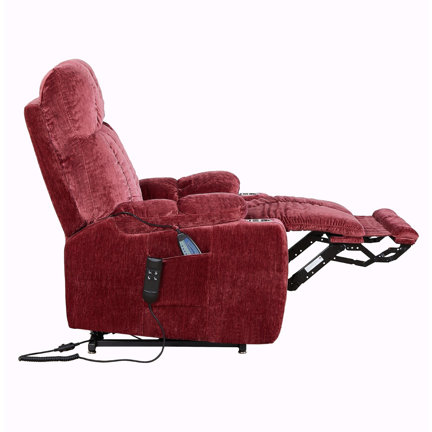 Fauteuil inclinable à 180° avec massage thermique et position allongée infinie