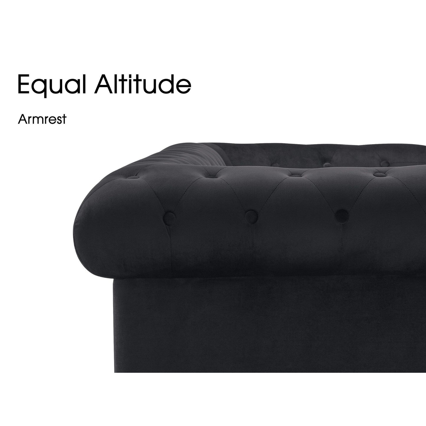 Petit canapé de bureau Ivinta, canapé Chesterfield capitonné en velours, canapé vintage du milieu du siècle