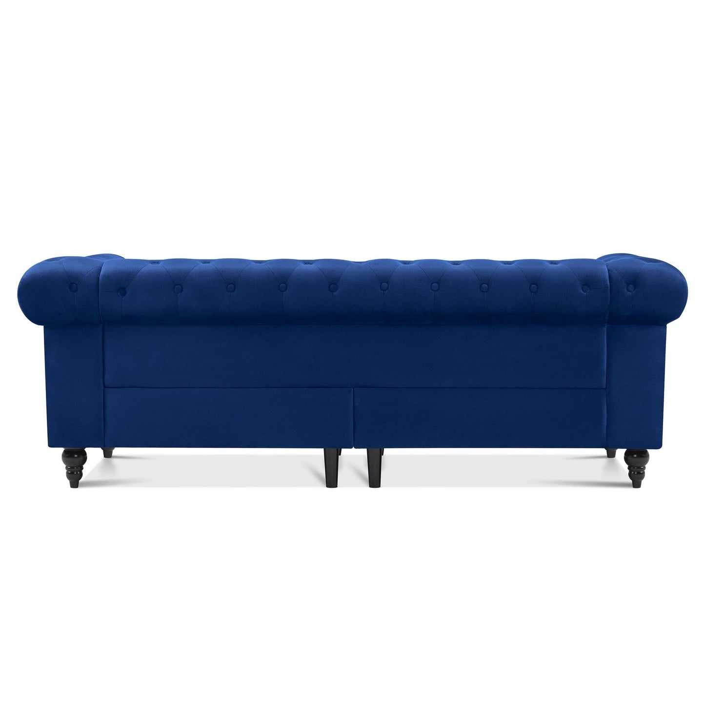 Petit canapé de bureau Ivinta, canapé Chesterfield capitonné en velours, canapé vintage du milieu du siècle