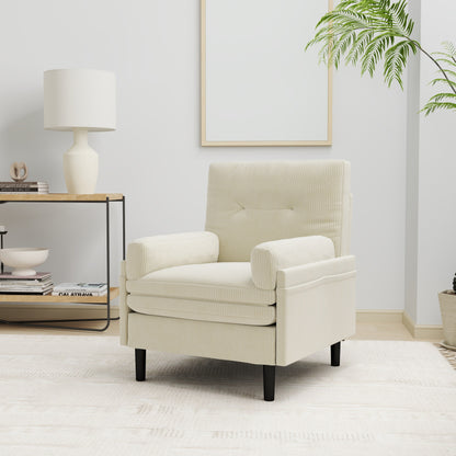 Canapé simple multifonction en velours côtelé Ivory 30.32, fauteuil convertible et lit d'appoint