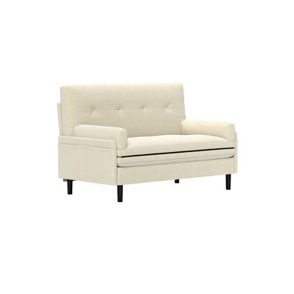 Canapé-causeuse multifonction réglable en velours côtelé Ivory 55.11, fauteuil convertible et lit d'appoint