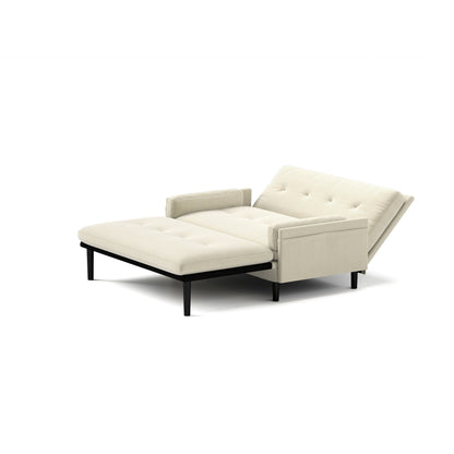 Canapé-causeuse multifonction réglable en velours côtelé Ivory 55.11, fauteuil convertible et lit d'appoint