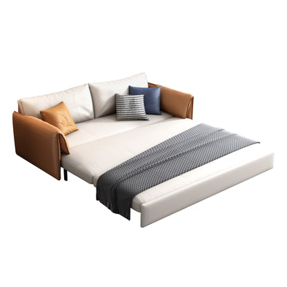 Canapé-lit en cuir végétalien JASIWAY 65,4''