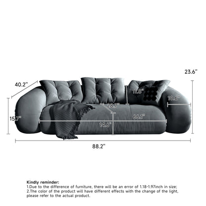 Canapé-lit convertible moderne JASIWAY, blanc