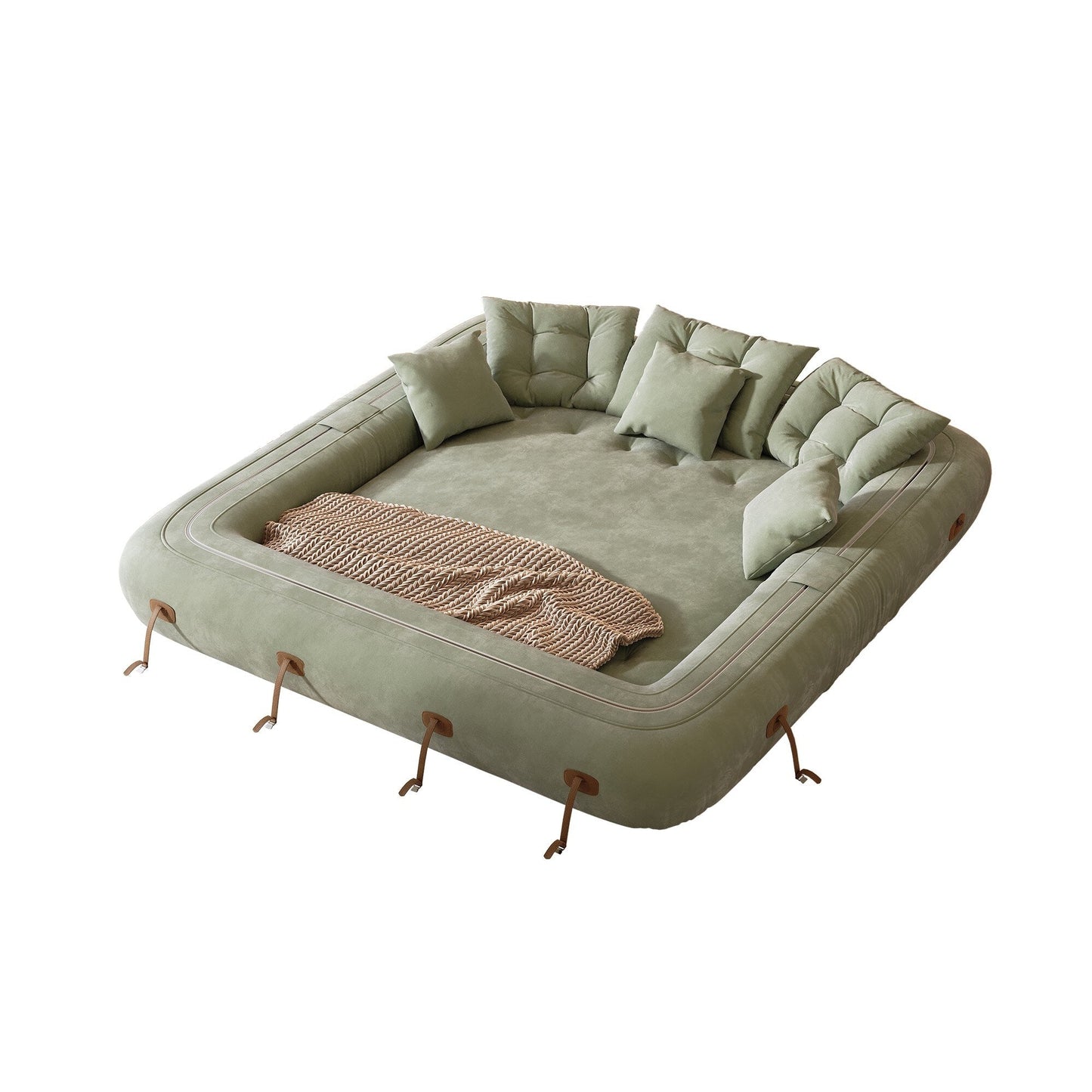 Canapé-lit convertible moderne JASIWAY, blanc