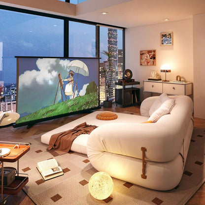 Canapé-lit convertible moderne JASIWAY, blanc