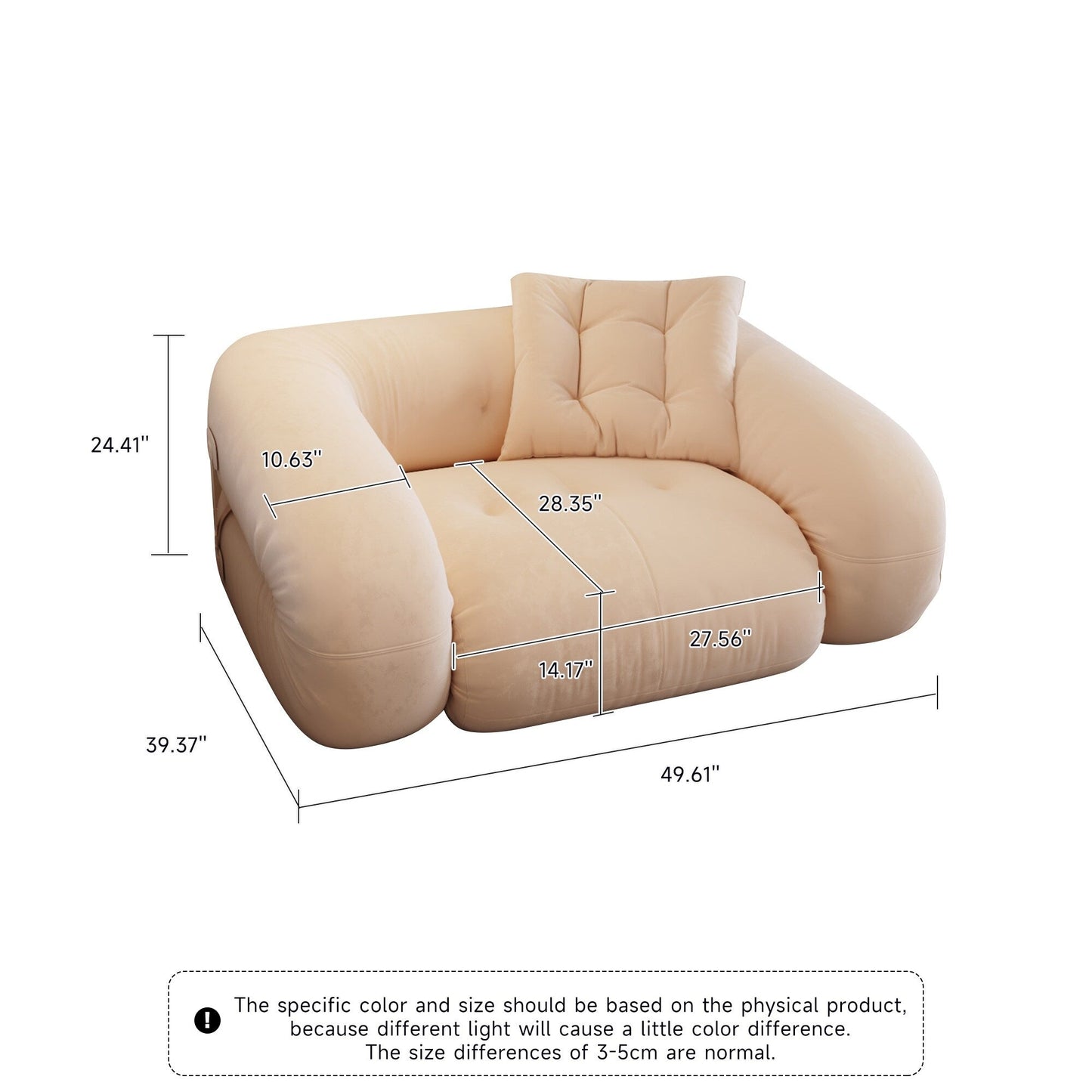 Canapé-lit convertible moderne JASIWAY, blanc