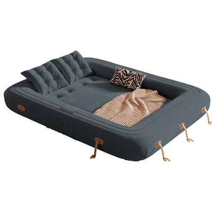 Canapé-lit convertible moderne JASIWAY, blanc