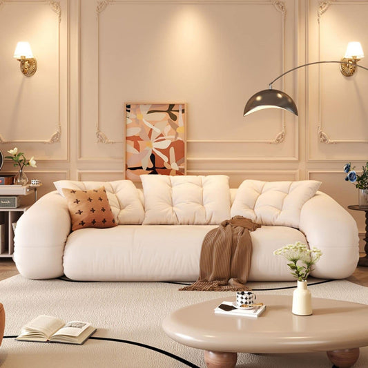 Canapé-lit convertible moderne JASIWAY, blanc