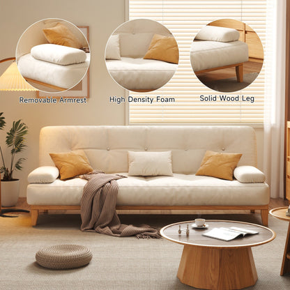 Canapé-lit moderne en bois massif JASIWAY