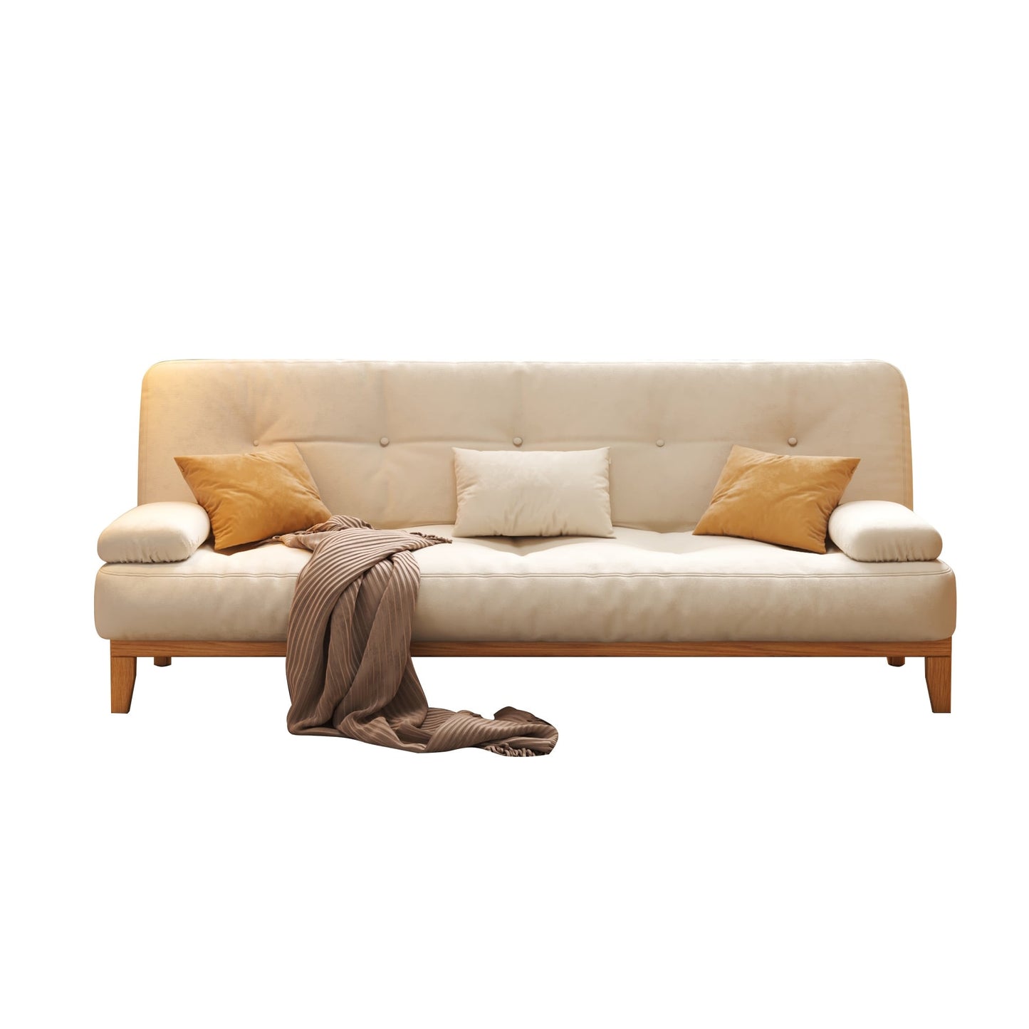 Canapé-lit moderne en bois massif JASIWAY