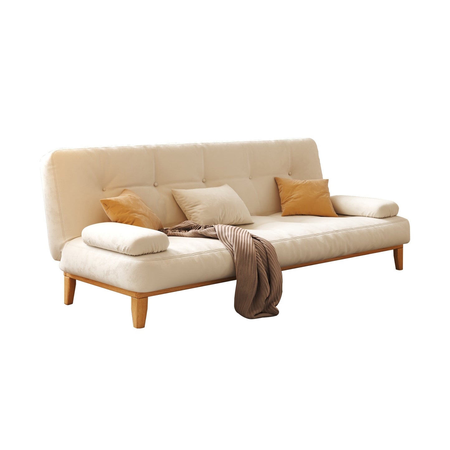 Canapé-lit moderne en bois massif JASIWAY