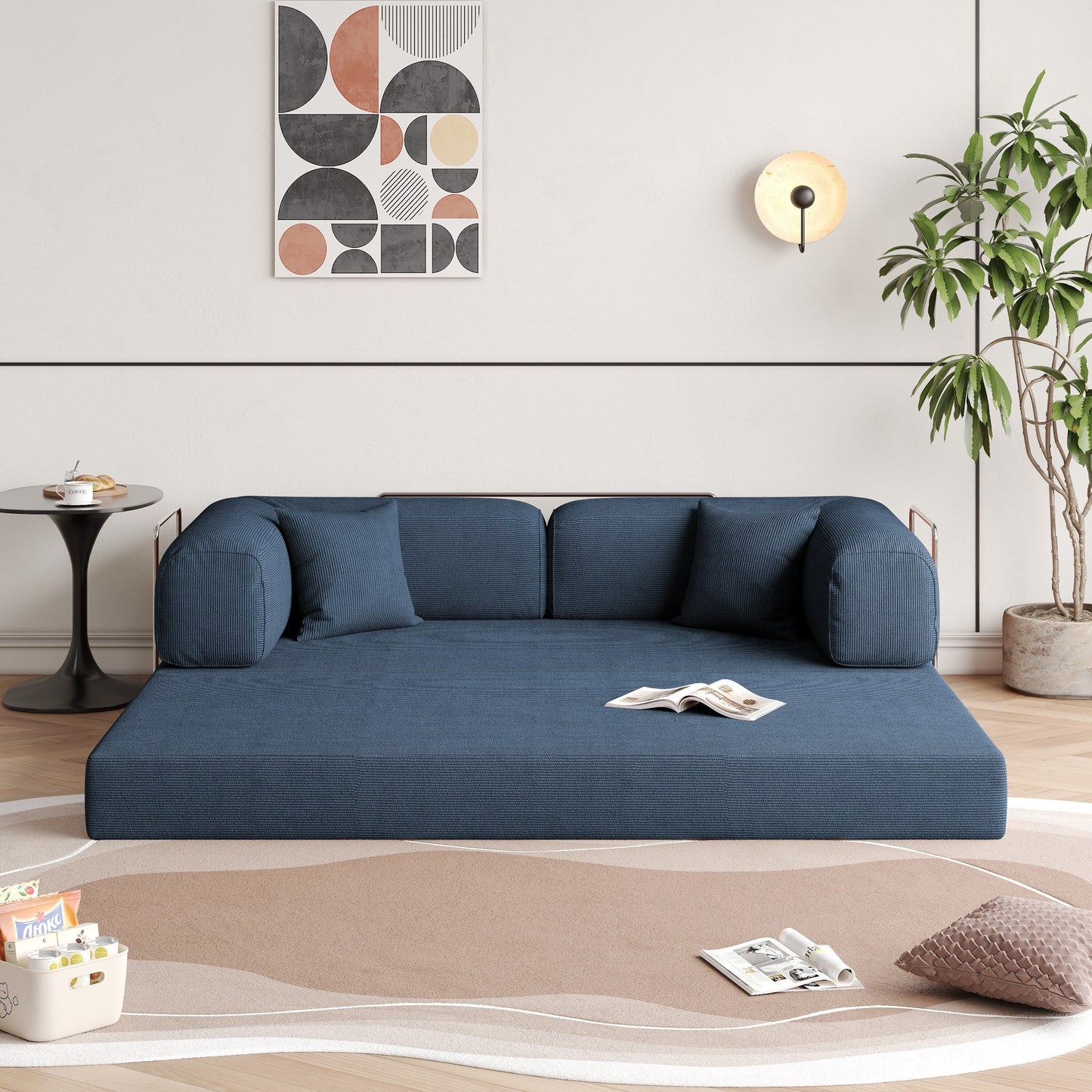 Canapé-lit convertible vintage moderne JASIWAY