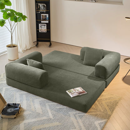 Canapé-lit convertible vintage moderne JASIWAY