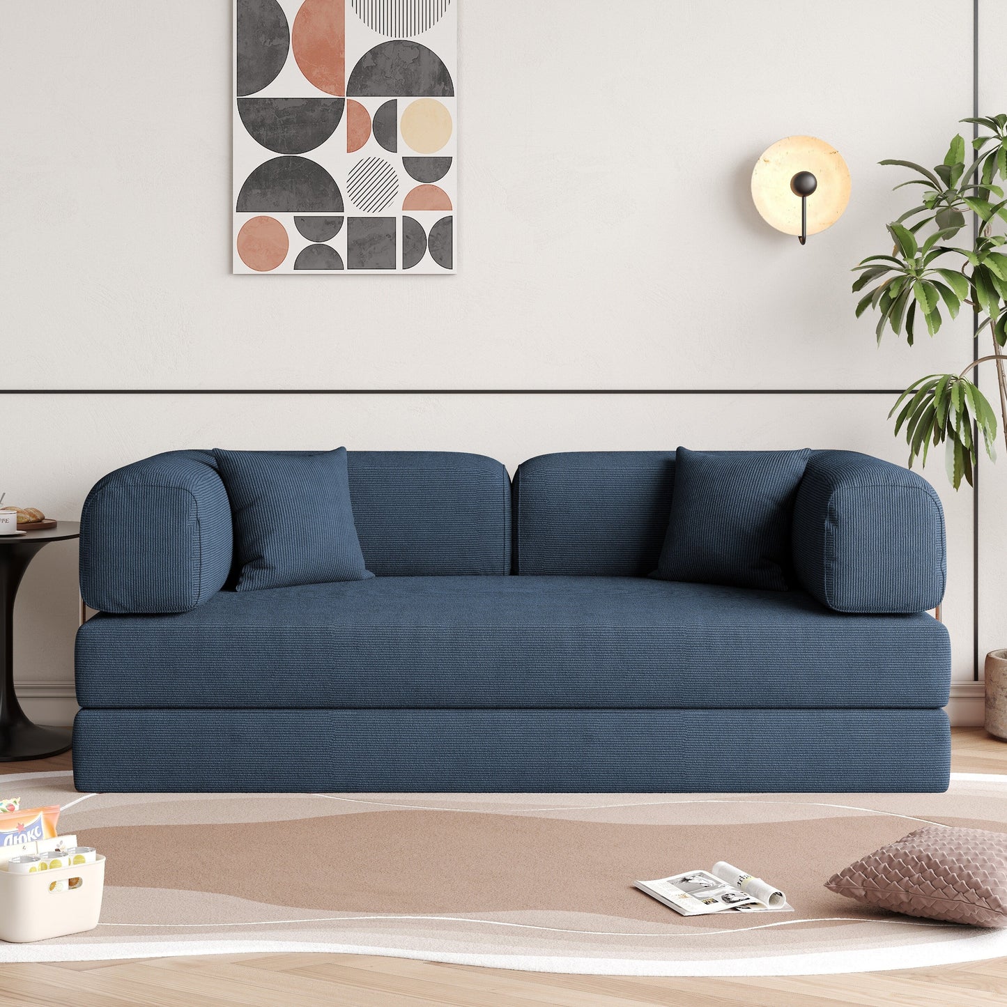 Canapé-lit convertible vintage moderne JASIWAY