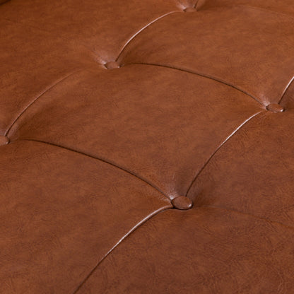 Canapé Jalon en tissu capitonné moderne du milieu du siècle par Christopher Knight Home