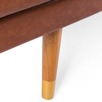 Canapé Jalon en tissu capitonné moderne du milieu du siècle par Christopher Knight Home