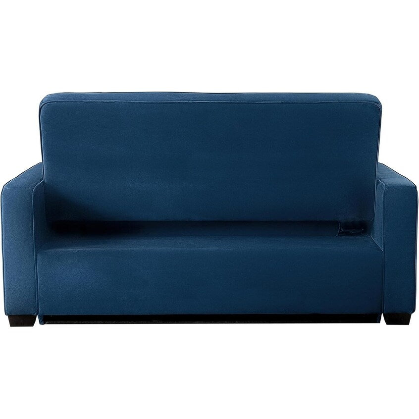 Canapé-lit convertible en microfibre Java Queen avec lit gigogne pour salon et chambre d'amis