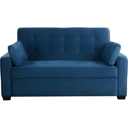 Canapé-lit convertible en microfibre Java Queen avec lit gigogne pour salon et chambre d'amis