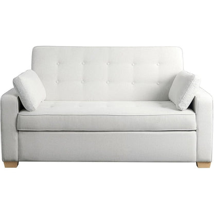 Canapé-lit convertible en microfibre Java Queen avec lit gigogne pour salon et chambre d'amis