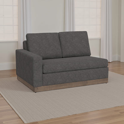 Canapé Jeni, 2 coussins décoratifs, 228 cm, similicuir marron foncé moderne