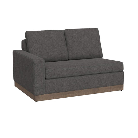 Canapé Jeni, 2 coussins décoratifs, 228 cm, similicuir marron foncé moderne