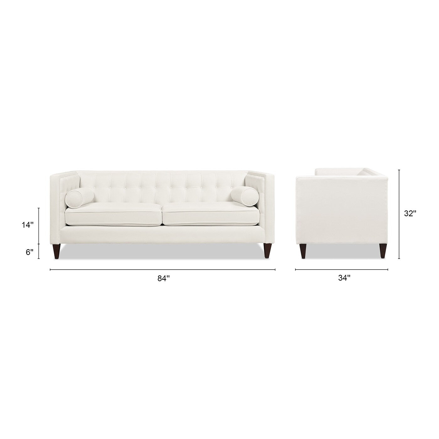 Canapé smoking capitonné moderne Jack 84