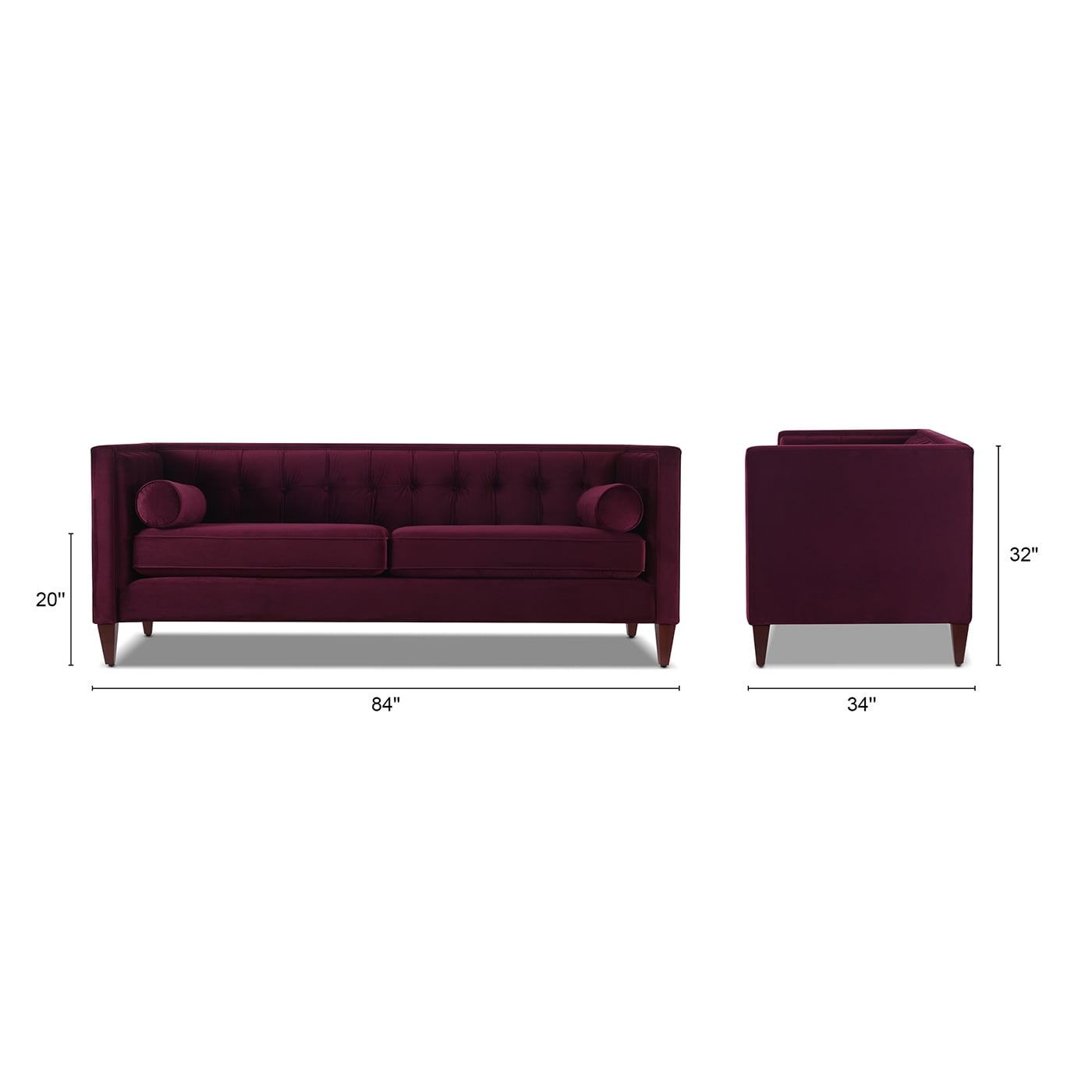 Canapé smoking capitonné moderne Jack 84