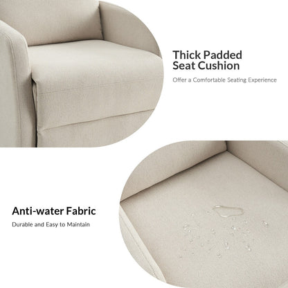 Ensemble de 2 fauteuils inclinables pivotants et manuels Julian Modern par HULALA HOME