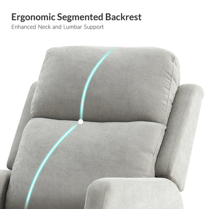 Ensemble de 2 fauteuils inclinables pivotants et manuels Julian Modern par HULALA HOME