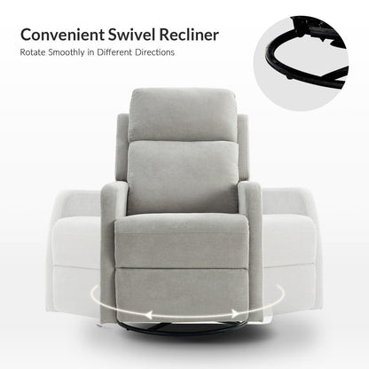 Ensemble de 2 fauteuils inclinables pivotants et manuels Julian Modern par HULALA HOME