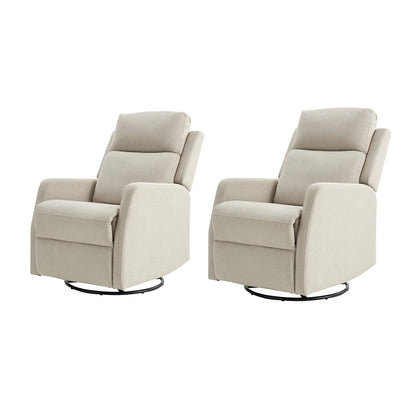 Ensemble de 2 fauteuils inclinables pivotants et manuels Julian Modern par HULALA HOME