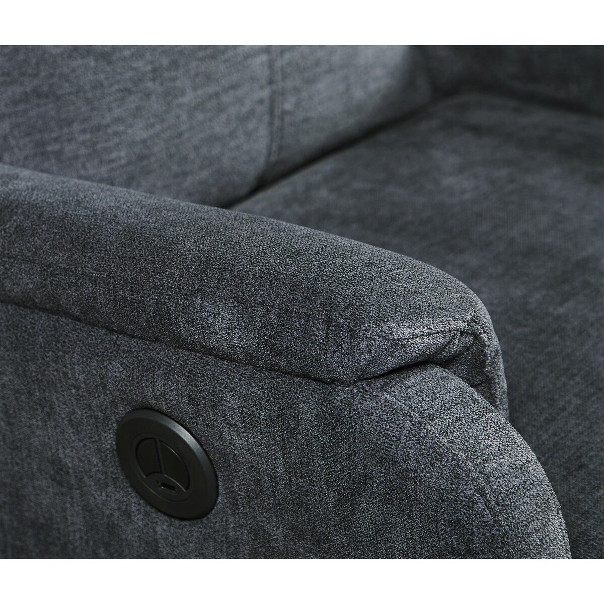 Fauteuil inclinable électrique contemporain bleu moderne Kai avec chargeur