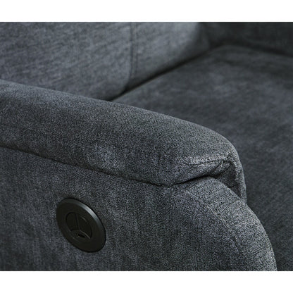 Fauteuil inclinable électrique contemporain bleu moderne Kai avec chargeur