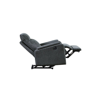 Fauteuil inclinable électrique contemporain bleu moderne Kai avec chargeur
