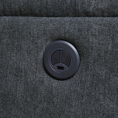 Fauteuil inclinable électrique contemporain bleu moderne Kai avec chargeur