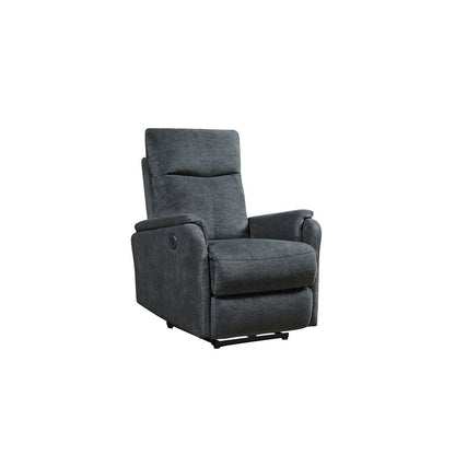 Fauteuil inclinable électrique contemporain bleu moderne Kai avec chargeur