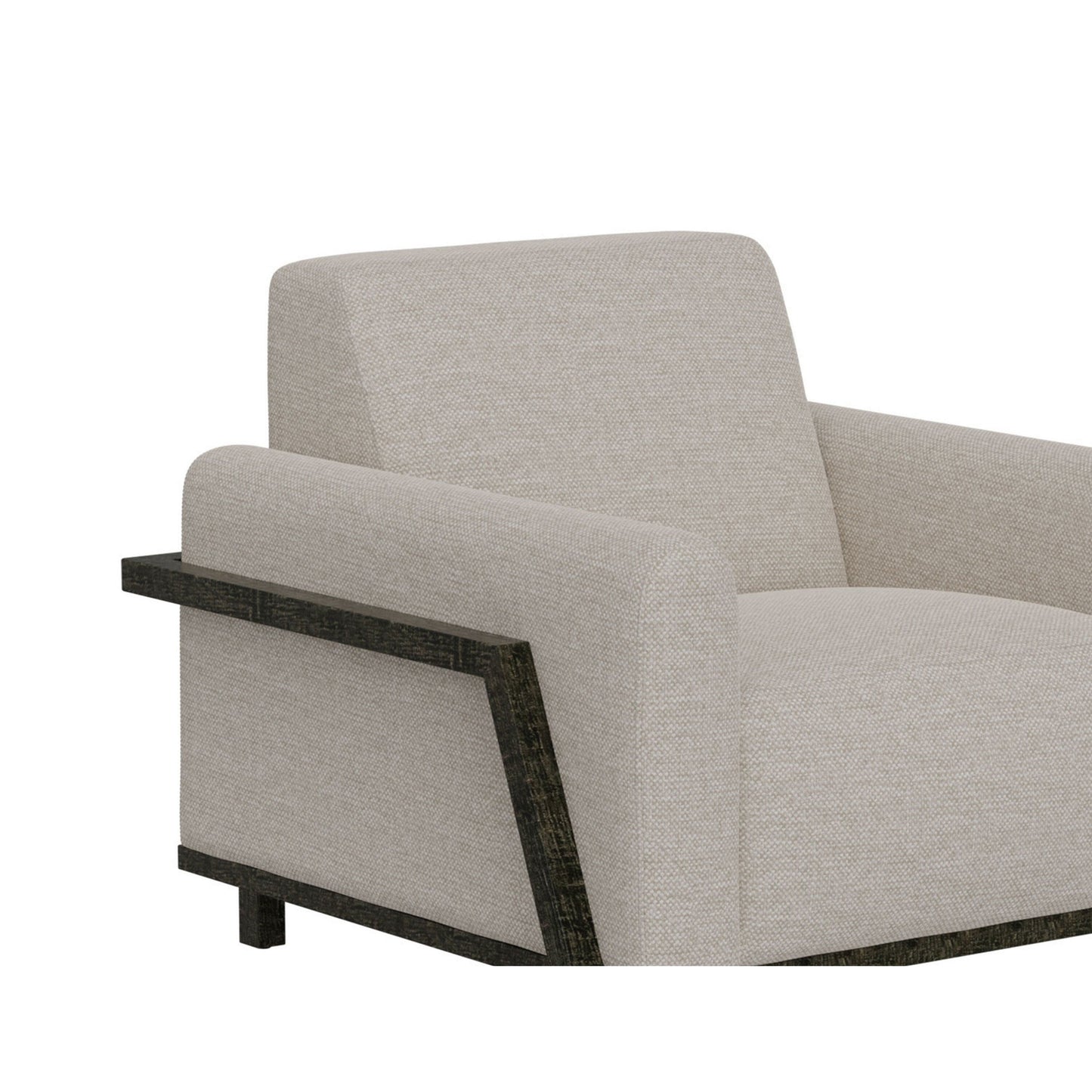 Canapé Kelly, polyester beige, 2 coussins décoratifs, pin massif, 230 cm