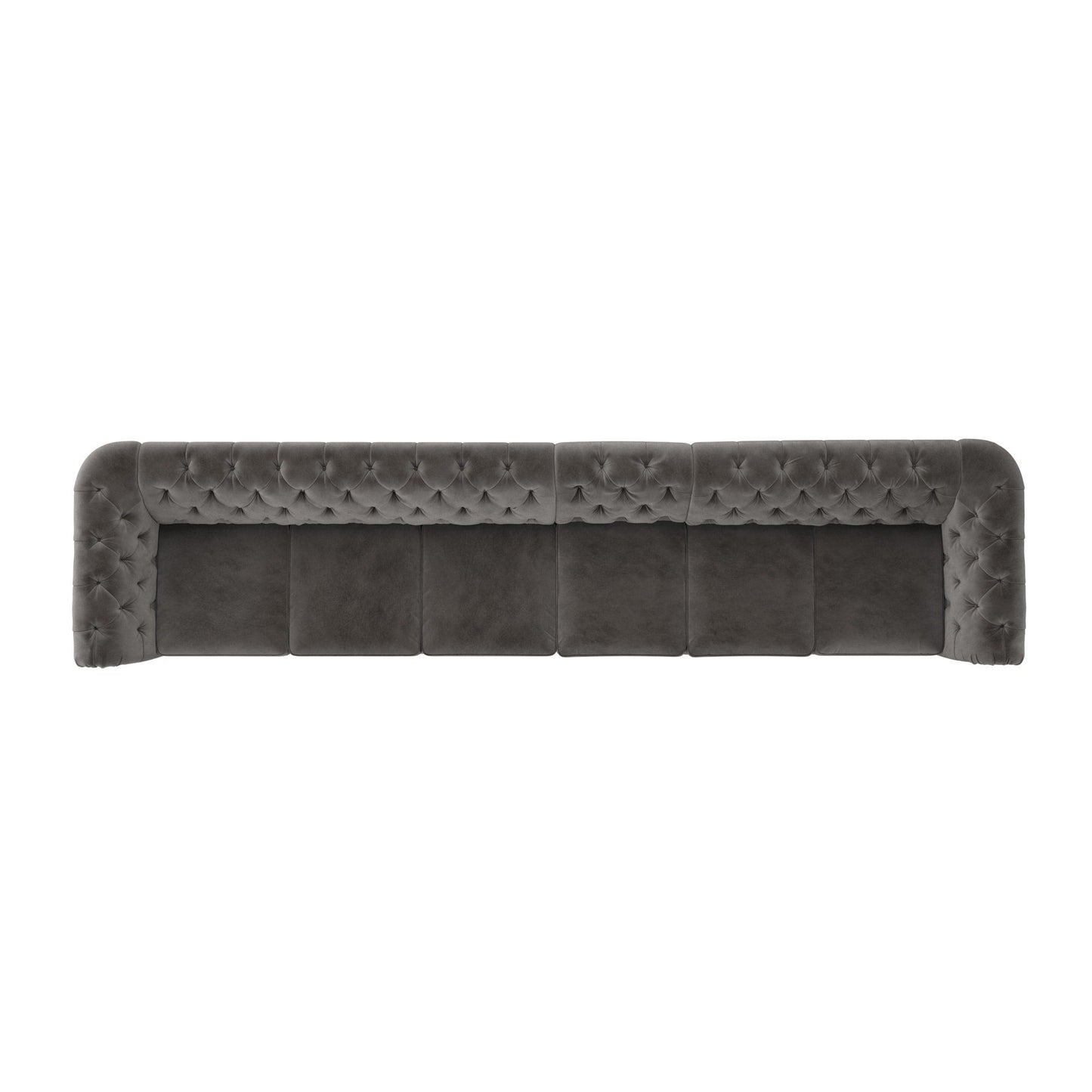 Canapé Chesterfield extra long gris Knightsbridge par iNSPIRE Q Artisan