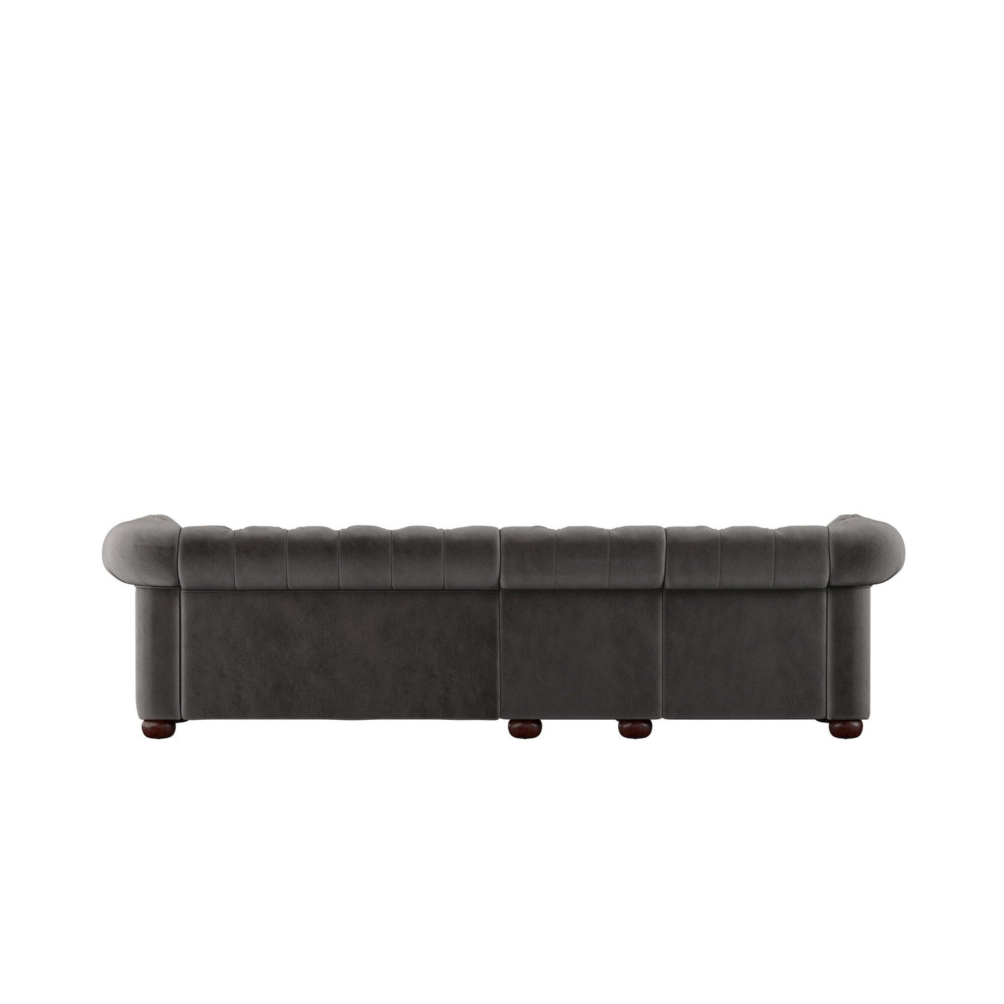 Canapé Chesterfield extra long gris Knightsbridge par iNSPIRE Q Artisan